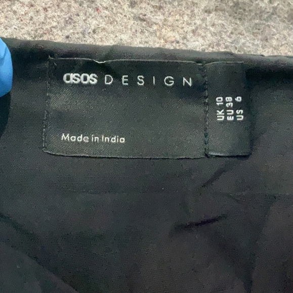 ASOS Design Casual Maxi Midi Dress Black Size 6 - Picture 4 of 7